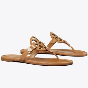 TORY BURCH Miller Patent Tan Sandals